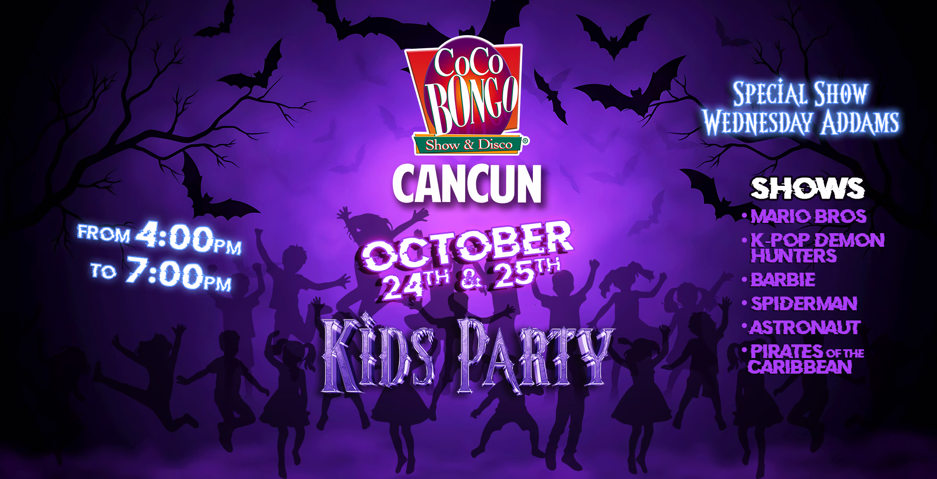 Coco Bongo Kids Party Cancun