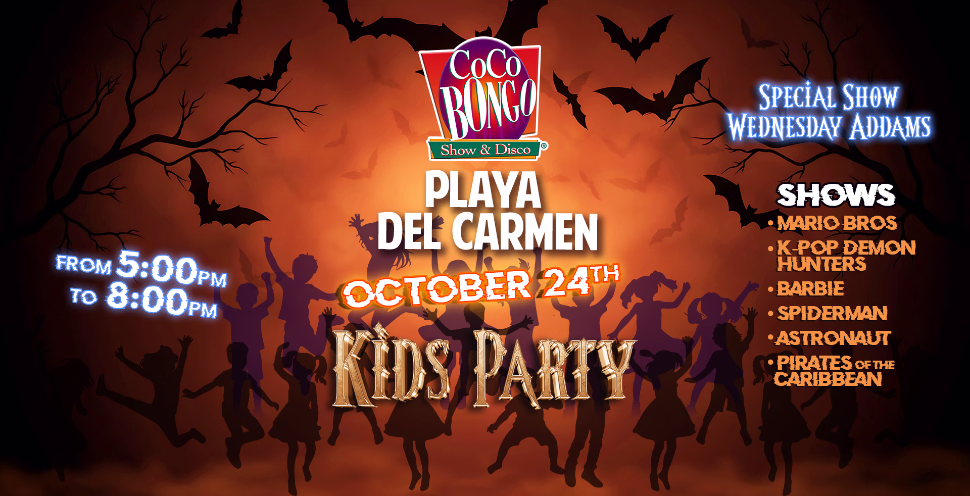 Coco Bongo Kids Party Playa del Carmen